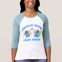 Mother's Day Twin Boys T-Shirt African American