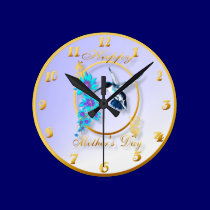 Mother's Day with humming birds wall clocks
