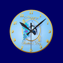 Mother's Day with humming birds wall clocks