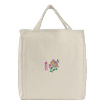 Mothers Flower Girl Embroidered Bag