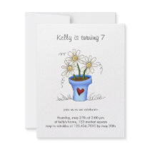 Mother's Flowers · Blue Flower Pot