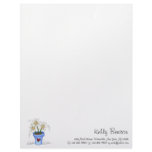 Mother's Flowers · Blue Flower Pot letterhead