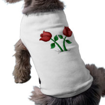 Mother's Flowers · Red Flowers Dog Tee