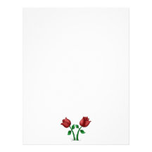 Mother's Flowers · Red Flowers Letterhead