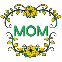 Mothers Mom Embroidered Shirt