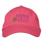 Mothers Momma Bear Embroidered Hat embroidered hats