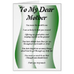 Mothers Poem Card