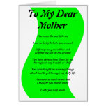 Mother's Poem Cards