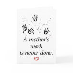 Mother's Work Card