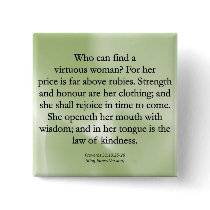 Mothers' Worth Cannot be Measured  (Proverbs 31) Buttons