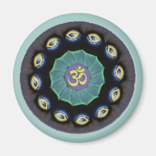 Mothwing Mandala Om Magnet