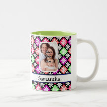 Motif à motifs de losanges de marguerite tasse