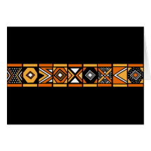 Motif africain cartes de vœux
