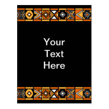 Motif africain cartes postales