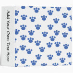 Motif animal d'empreinte de patte. Bleu et blanc