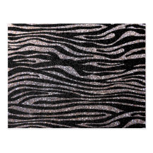 Motif argenté de rayure de zèbre (scintillement de cartes postales
