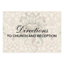 motif brun floral complexe de nouveau d'art cartes de visite personnelles