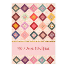 Motif coloré de tissus cartons d'invitation