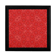 Motif d'abrégé sur rouge boîte à souvenirs
