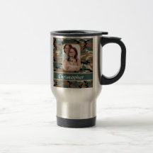 Motif de camo de région boisée tasse