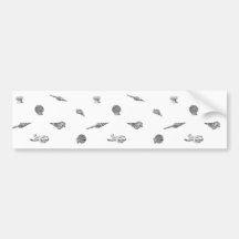 Motif de coquillages et d'étoiles de mer autocollant pour voiture