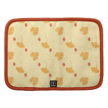 Motif de feuille d'automne agendas folio