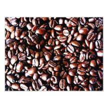 Motif de grains de café - rôti foncé art photographique