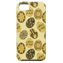 Motif de jaune d'oeuf de pâques d'Ukrainien Coques iPhone 5 Case-Mate