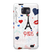Motif de Paris avec Tour Eiffel Coques Samsung Galaxy SII