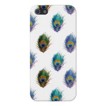 Motif de plume de paon coques iPhone 5