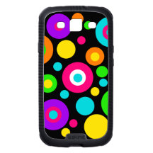 Motif de point coloré de polka coques samsung galaxy s3
