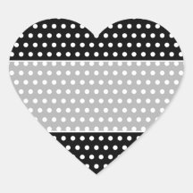 Motif de point noir et blanc de polka. Tacheté Adhésifs