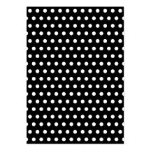 Motif de point noir et blanc de polka. Tacheté Carte De Visite