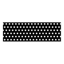 Motif de point noir et blanc de polka. Tacheté Cartes De Visite Personnelles