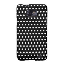 Motif de point noir et blanc de polka. Tacheté Étui Samsung Galaxy S2