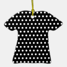 Motif de point noir et blanc de polka. Tacheté Ornement