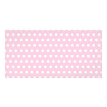 Motif de point rose et blanc de polka. Tacheté Photocartes