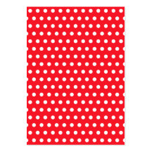 Motif de point rouge et blanc de polka. Tacheté Modèles De Cartes De Visite
