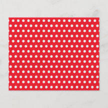 Motif de point rouge et blanc de polka. Tacheté Prospectus