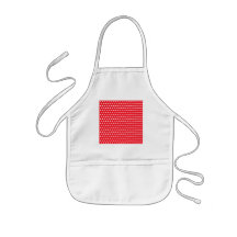 Motif de point rouge et blanc de polka. Tacheté Tabliers
