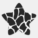 Motif d'impression de girafe. Conception de poster Sticker En Étoile