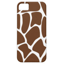 Motif d'impression de girafe dans Brown foncé Coque Case-Mate iPhone 5
