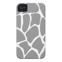 Motif d'impression de girafe dans le gris coque Case-Mate iPhone 4