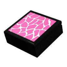Motif d'impression de girafe dans le rose lumineux coffrets cadeaux