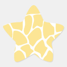 Motif d'impression de girafe en jaune adhésifs