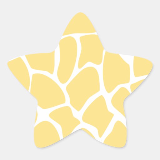 Motif d'impression de girafe en jaune adhésifs
