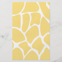 Motif d'impression de girafe en jaune prospectus