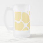 Motif d'impression de girafe en jaune tasse