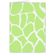 Motif d'impression de girafe en vert de chaux lége cartes de vœux