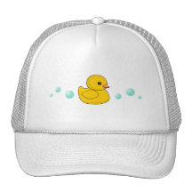 Motif en caoutchouc de canard casquette